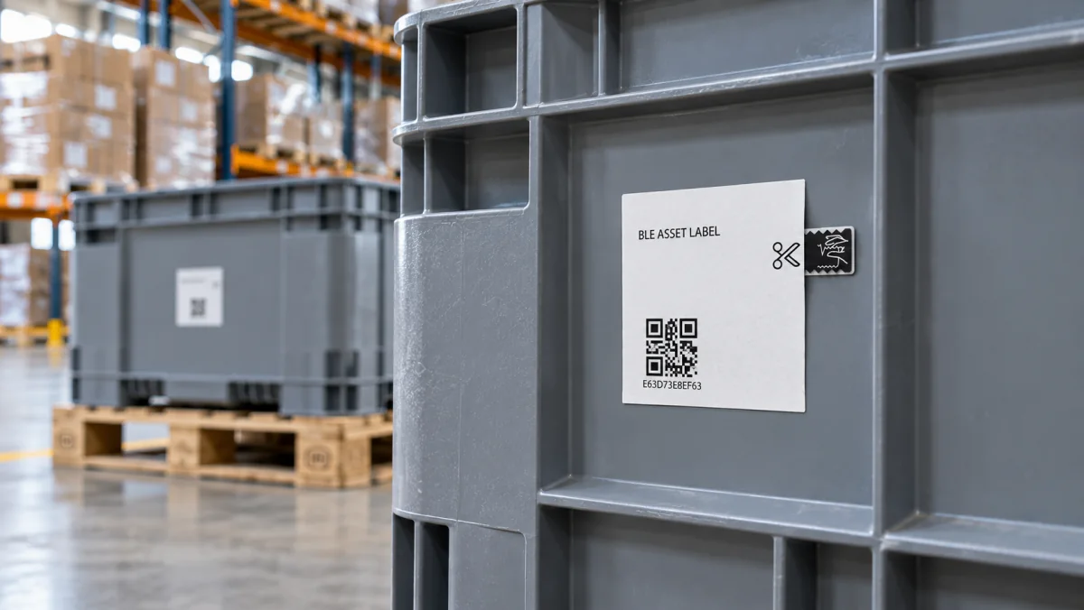 Flexible BLE Labels for Hubble Network Pallet Tracking